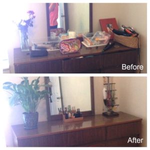 dresser jewelry before & after